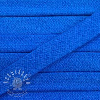 Bavlnená šnůra plochá 17 mm modrá