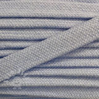 Bavlnená šnůra plochá 17 mm modrá bledá