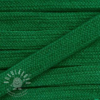 Bavlnená šnůra plochá 17 mm zelená tmavá