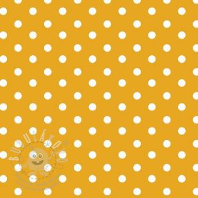 Bavlněná látka Dots yellow