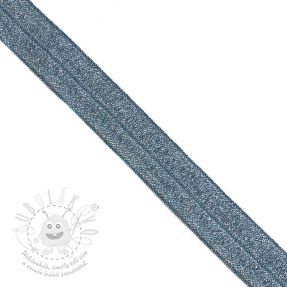 Lemovací guma glitter 20 mm dark blue