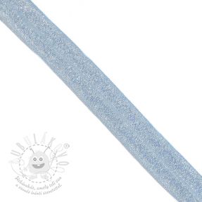 Lemovací guma glitter 20 mm light blue
