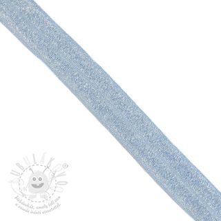 Lemovací guma glitter 20 mm light blue