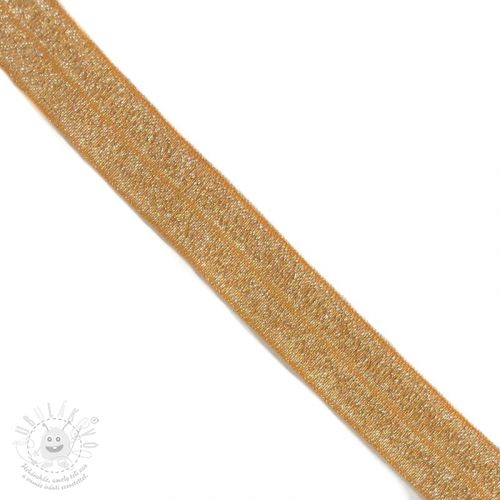 Lemovací guma glitter 20 mm ochre