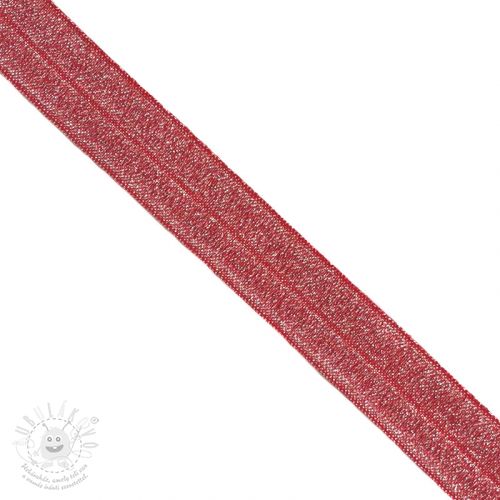 Lemovací guma glitter 20 mm red