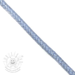 Šnůra Lurex 10 mm light blue