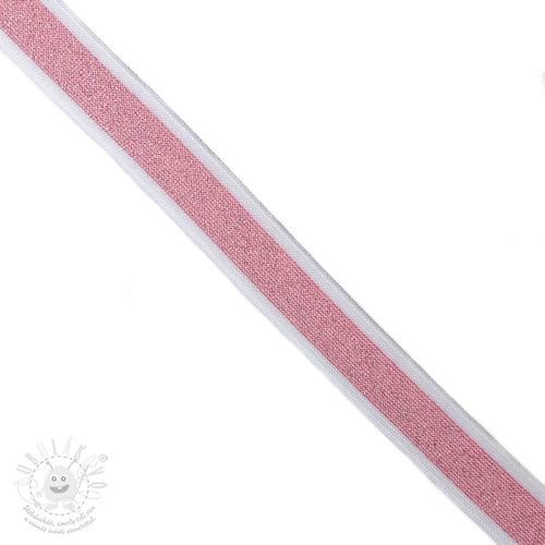 Lemovací prýmek lampas LUREX pink