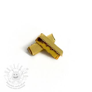 Kovová koncovka 25 mm gold