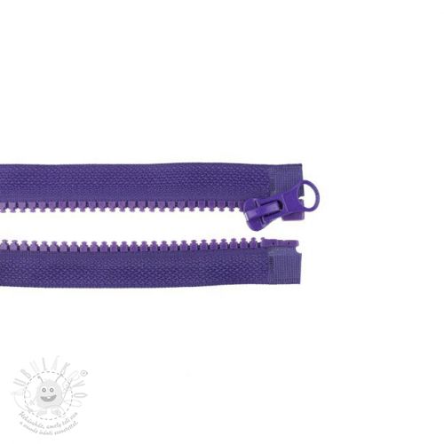 Zip dělitelný 55 cm purple
