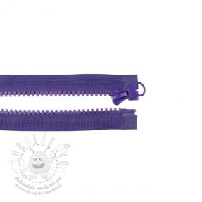 Zip dělitelný 35 cm purple