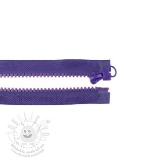 Zip dělitelný 35 cm purple