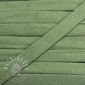 Bavlnená šnůra plochá 17 mm dark old green