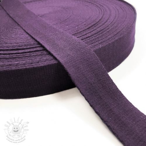 Popruh bavlna 4 cm violet