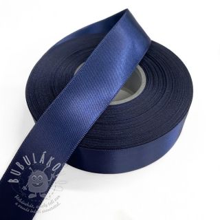 Saténová stuha oboustranná 25 mm dark blue