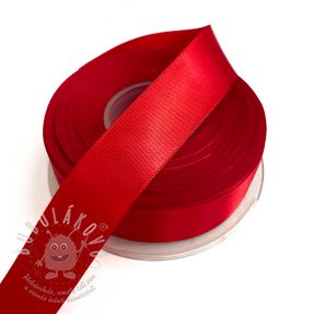 Saténová stuha oboustranná 25 mm red