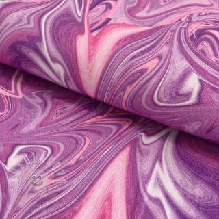 Dekorační látka Liquid Paint purple digital print