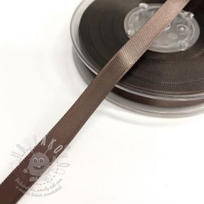 Saténová stuha oboustranná 9 mm brown