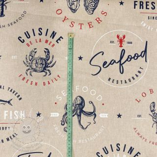 Dekorační látka Linenlook Seafood restaurant