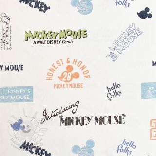 Dekorační látka Mickey Mouse Hello folks blue digital print