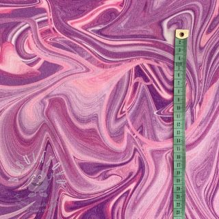 Dekorační látka Liquid Paint purple digital print