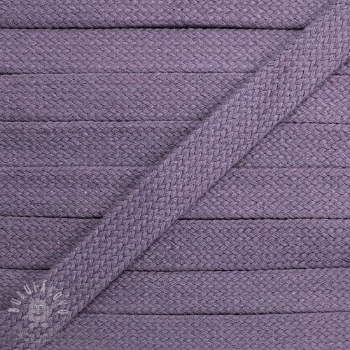 Bavlnená šnůra plochá 17 mm lavender