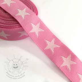 Stuha Stars pink/light pink