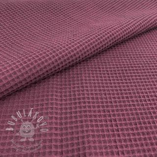 Bavlna s vaflovou vazbou purple
