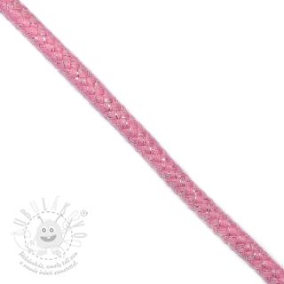Šnůra Lurex 10 mm pink