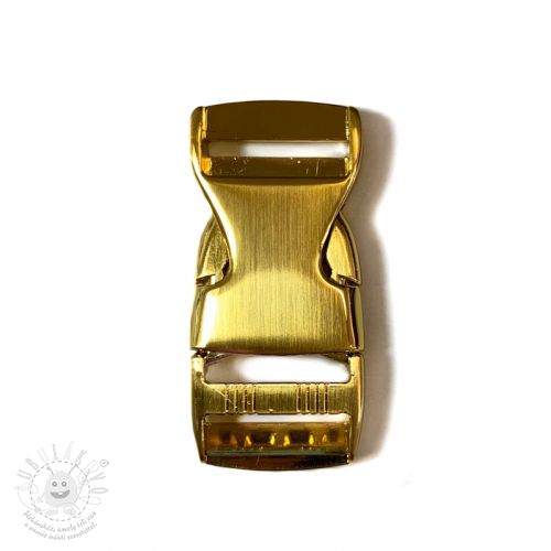 Kovová spona trojzubec 25 mm gold