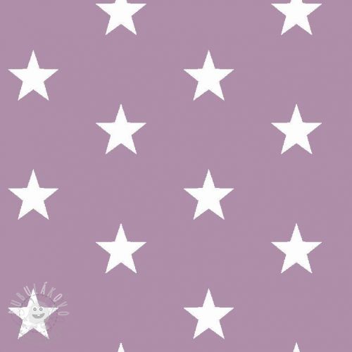 Bavlněná látka Stars lilac