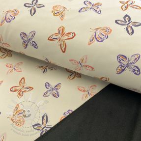 Softshell zimní Butterfly ecru digital print