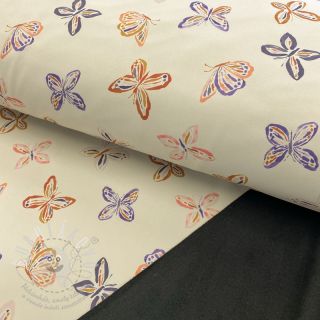 Softshell zimní Butterfly ecru digital print