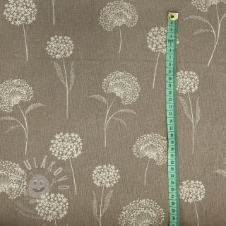 Dekorační látka Linenlook Elegant dandelion taupe