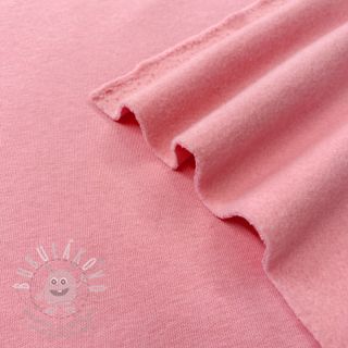 Teplákovina počesaná JOGGING soft pink