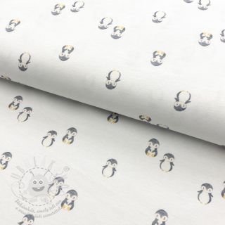 Úplet Animals little penguin white digital print