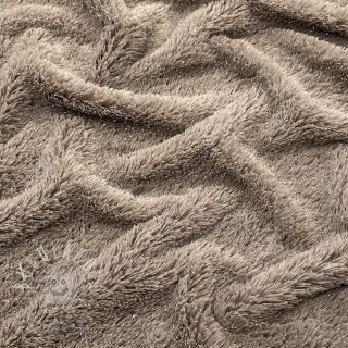 Umělá kožešina LUREX SILVER taupe