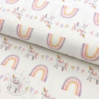 Úplet Rainbow unicorn digital print