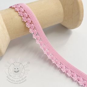 Krajka elastická Flowie pink